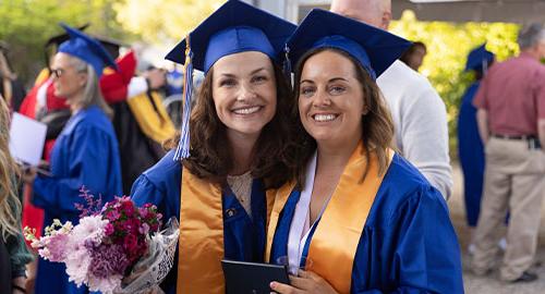 Student at commencement